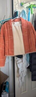Rust Suede Crop Jacket